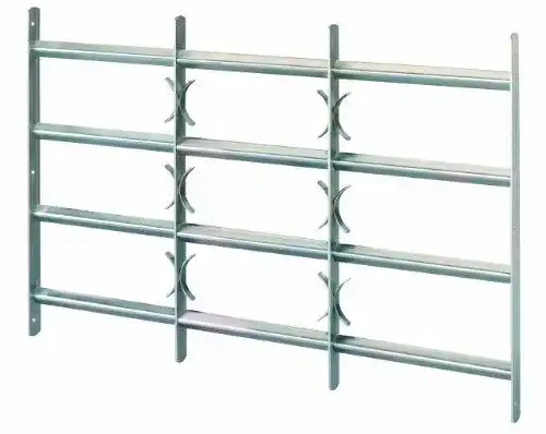 Fenstergitter Alberts 553661 Amsterdam ausziehbar galvanisch blau