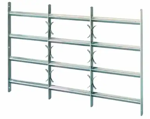 Fenstergitter Alberts 553661 Amsterdam ausziehbar galvanisch blau