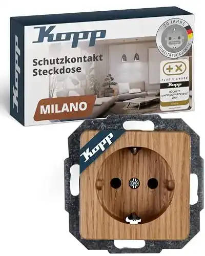 Kopp Steckdosen Milano Eiche-Natur 914830089
