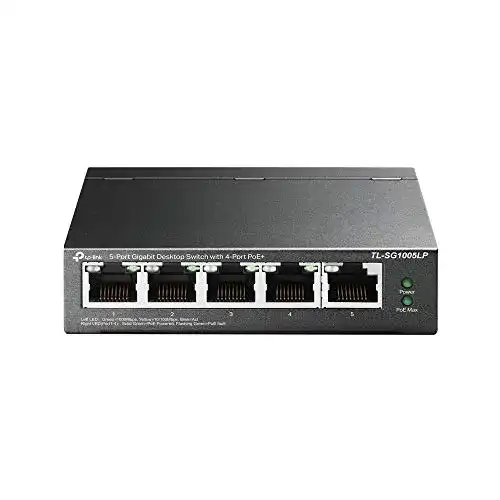 TP-Link TL-SG1005LP 5-Port Gigabit PoE Switch mit 4 PoE+ Ports