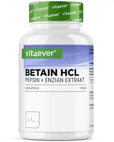 Verdauungsenzyme Vit4ever Betain HCL 240 Kapseln 695 mg