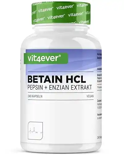 Verdauungsenzyme Vit4ever Betain HCL 240 Kapseln 695 mg