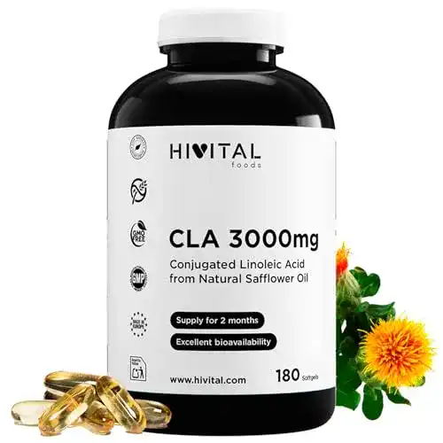 CLA-Kapseln Hivital Foods mit 3000mg konjugierter Linolsäure