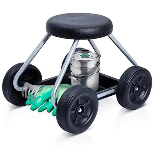 Fahrbarer Gartensitz Maximex Rollsitz Secura für den Garten
