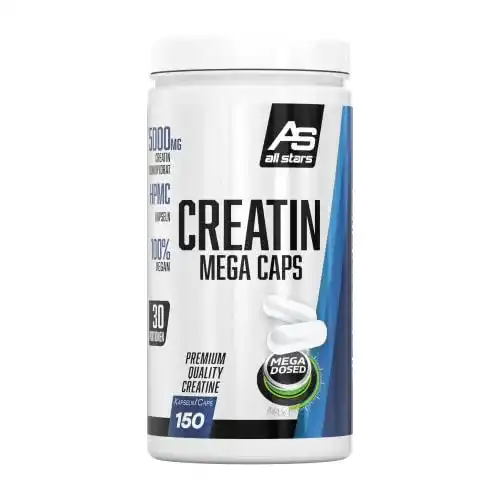 Creatin Kapseln All Stars Mega Caps – 150 Kapseln mit 1183 mg