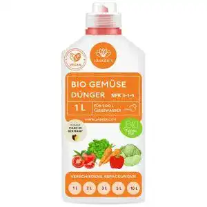 Bio Gemüsedünger flüssig Jasker’s 2 Liter für organische Düngung