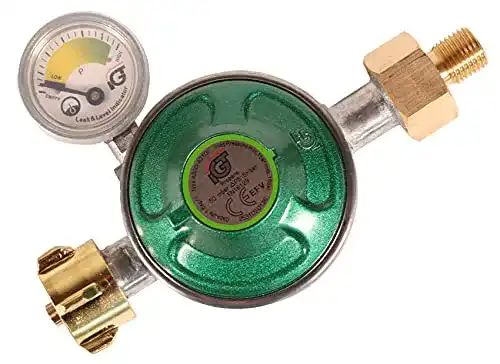 Propanregler GARDINGER Druckregler 50 mbar mit integrierter Schlauchbruchsicherung