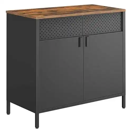 Mehrzweckschrank von SONGMICS mit Doppeltür und verstellbarem Einlegeboden