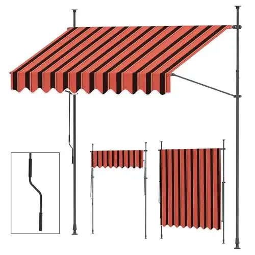 Paramondo Jam 2000 Klemmmarkise für Balkon und Terrasse ohne Bohren