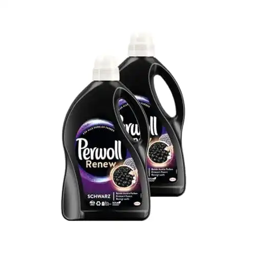 Perwoll Flüssigwaschmittel Renew Schwarz für dunkle Farben (2×50 Waschladungen)