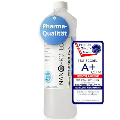 Propylenglykol 99,7% Nanoprotect – 1 kg – Pharma- und Lebensmittelqualität