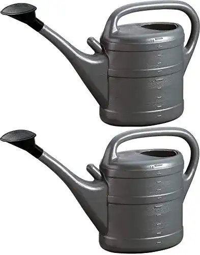 Gießkanne Kova 10 Liter Anthrazit im Doppelpack aus Kunststoff