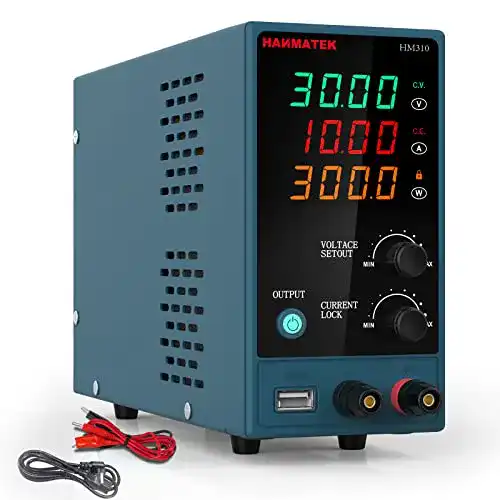 Labornetzgerät HANMATEK HM310 0-30V / 0-10A, DC mit LED-Anzeige