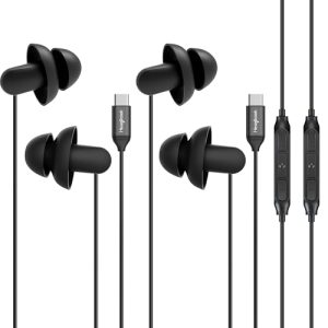 USB-C Kopfhörer Hearprotek Schlaf Ohrhörer mit Mikrofon und Geräuschisolierung