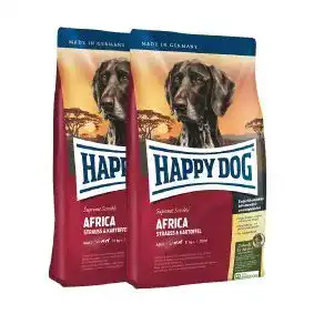 Hundefutter Single-Protein Happy Dog Supreme Sensible Africa 2 x 12,5 kg