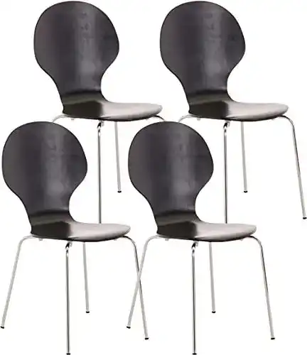 Stapelstühle CLP 4X Diego mit ergonomischer Form und modernen Designs
