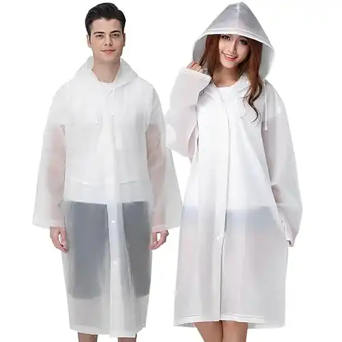 Durchsichtiger Regenponcho Cosowe für Damen und Herren
