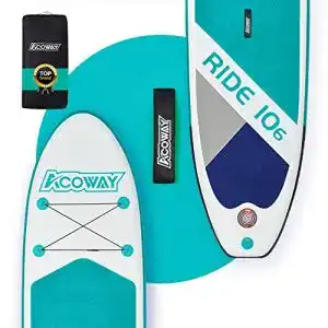 Acoway SUP Board Set Aufblasbares Stand Up Paddle Board 320 x 81 cm