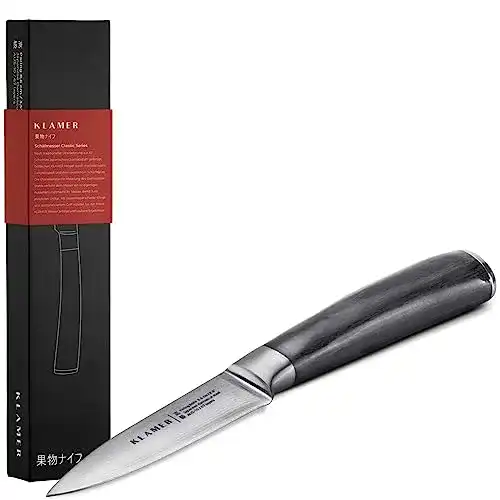 Schälmesser Klamer Damast 8,6 cm Obst- und Gemüsemesser