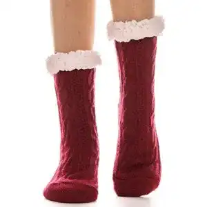 Kuschelsocken Antsang Damen Stoppersocken – Warme, rutschsichere Haussocken