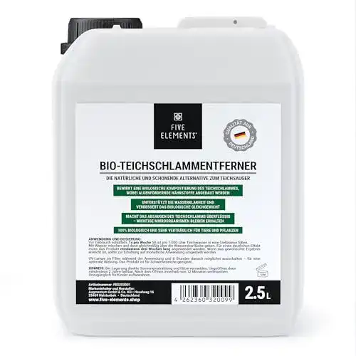 Teichschlammentferner von Five Elements, biologisch, flüssig, 2,5 l