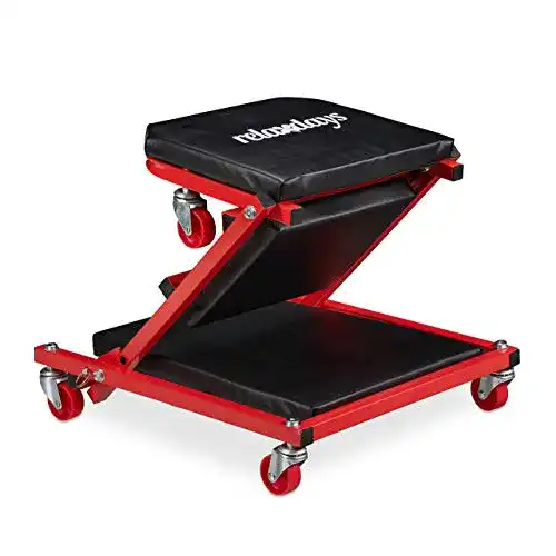 Werkstatthocker Relaxdays Rollbrett bis 150 kg, 2in1 Funktion
