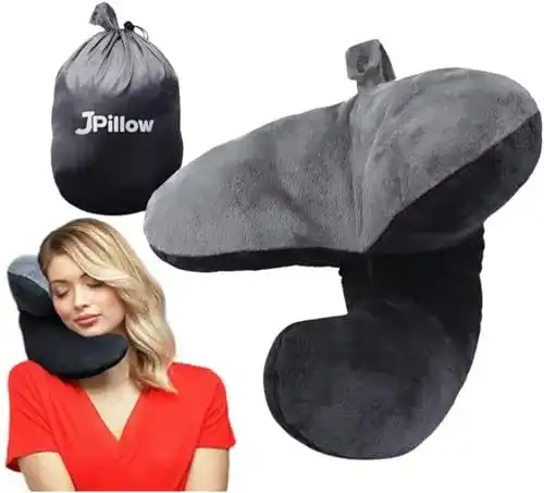Reisekissen J Pillow mit Kinnstütze – Ergonomisches Design aus Großbritannien