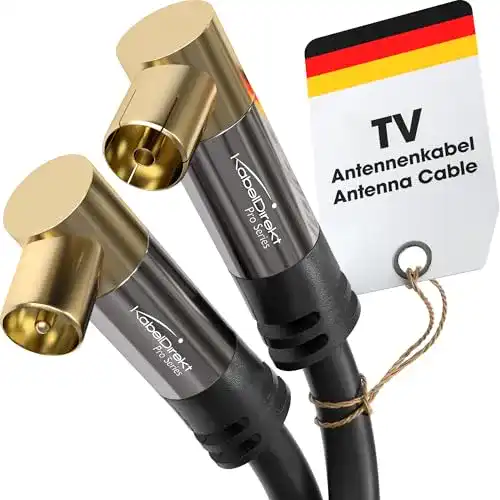 Antennenkabel 10 m von KabelDirekt 4K Koaxialkabel für TV