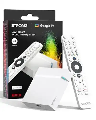Streaming Box Strong Leap-S3+ V2 mit Android TV 4K UHD