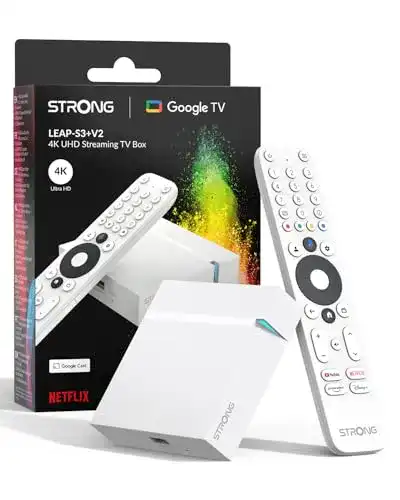 Streaming Box Strong Leap-S3+ V2 mit Android TV 4K UHD