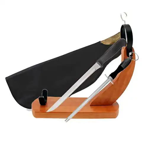 Schinkenhalter BlendNature Gondola mit Schneidemesser und Chaira