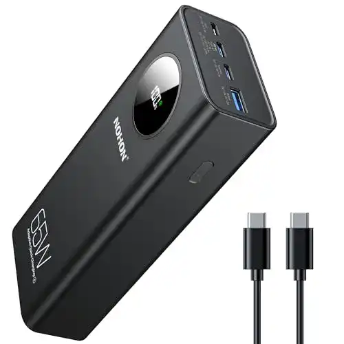 Nohon Powerbank 26800mAh mit 65W Schnellladung und LED Display