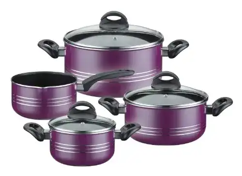 GSW Milano Topf-Set 800402 4-teilig in Lila aus Aluminium