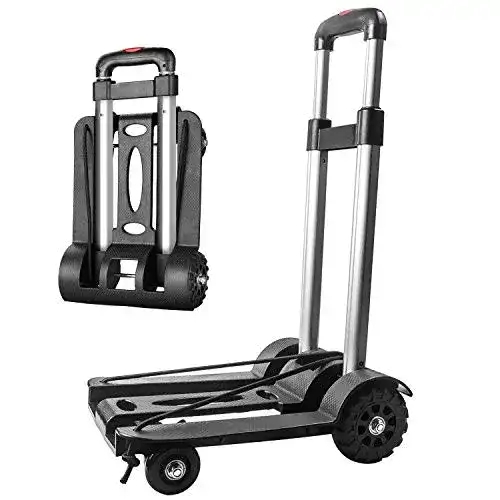 Alu-Sackkarre faltbar Klappbare Transportkarre für Umzug und Einkäufe