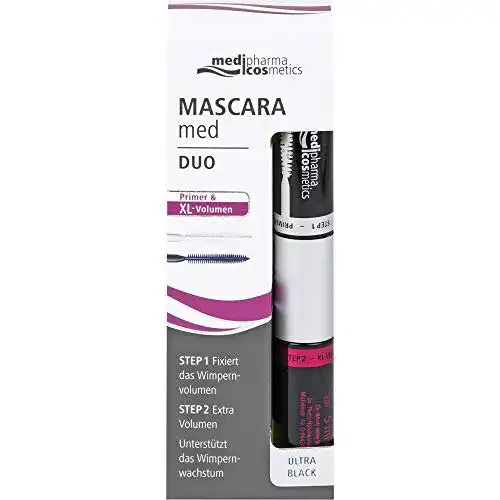 Mascara Primer Duo Set mit XL Volumen für Wimpernpflege