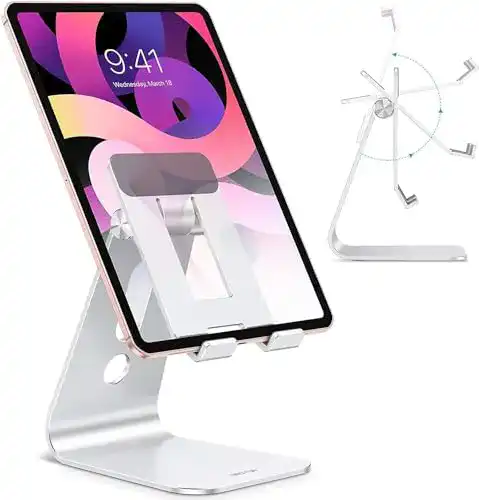 Tablet Halterung OMOTON Verstellbarer Tablet Ständer für verschiedene Geräte