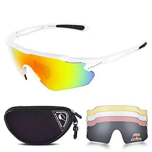 Fahrradbrille mit Wechselgläsern von Snowledge für Sport und Freizeit