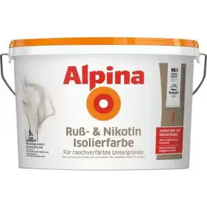 Nikotinsperre Alpina Spray Innenfarbe 10 l Weiß Matt