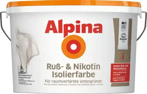 Nikotinsperre Alpina Spray Innenfarbe 10 l Weiß Matt