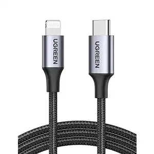 USB-C auf Lightning Kabel von Ugreen MFi Zertifiziert für iPhone und iPad