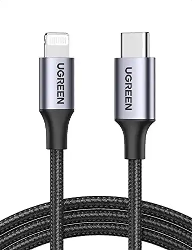 USB-C auf Lightning Kabel von Ugreen MFi Zertifiziert für iPhone und iPad