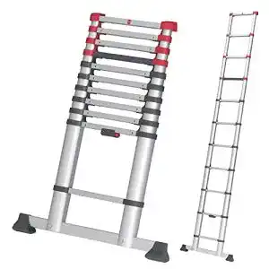 Hailo T80 FlexLine Alu Teleskopleiter mit Sicherheitsmechanismus