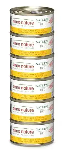 Almo Nature Katzenfutter Megapack nass Hühnerfilet 6er Pack (6x70g)