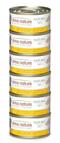 Almo Nature Katzenfutter Megapack nass Hühnerfilet 6er Pack (6x70g)