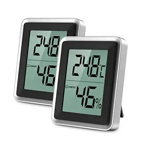 Bluetooth Thermometer Brifit, 2 Stück Thermometer Hygrometer