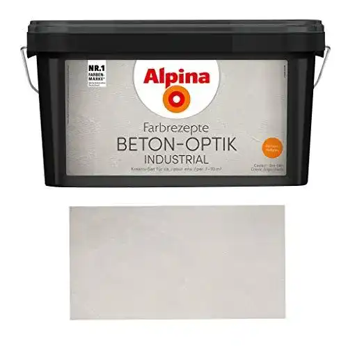 Alpina Farbrezepte Beton-Optik Industrial in Hellgrau