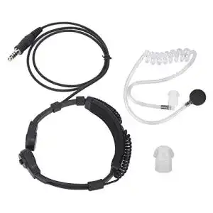 Kehlkopfmikrofon Elprico einstellbares Walkie-Talkie-Ohrhörer