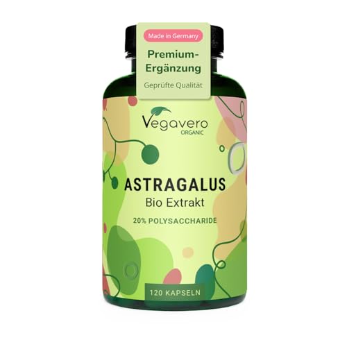 Astragalus Kapseln Vegavero Bio hochdosiert mit Polysacchariden