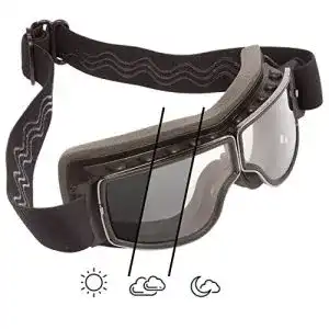 Motorradbrille (selbsttönend)