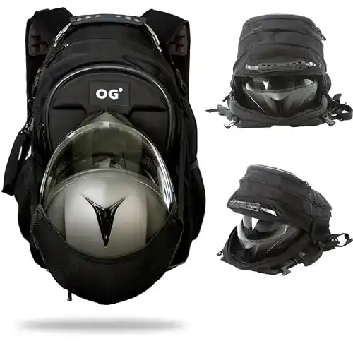 Motorradrucksack OG Original CityRunner mit Helmtasche und Laptopfach